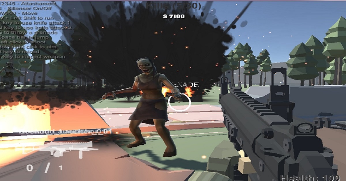 Image Poligon War Zombie Apocalypse